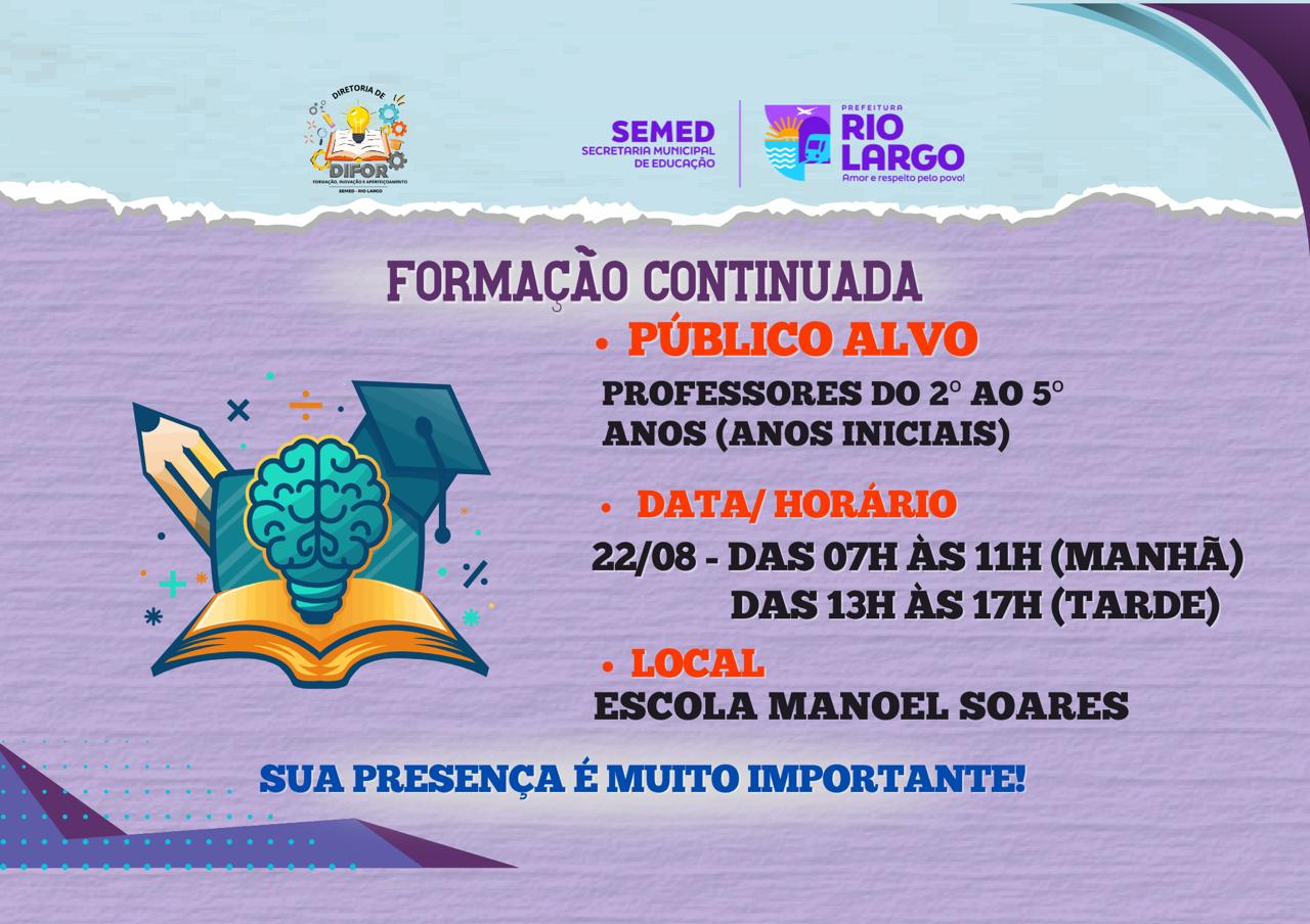 6º CICLO DE FORMAÇÃO CONTINUADA 